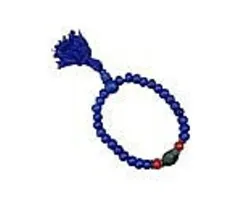 Blue bone mala armband
