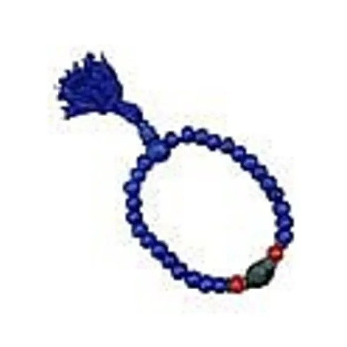 Blue bone mala armband