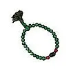 Green bone mala armband