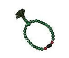 Green bone mala armband