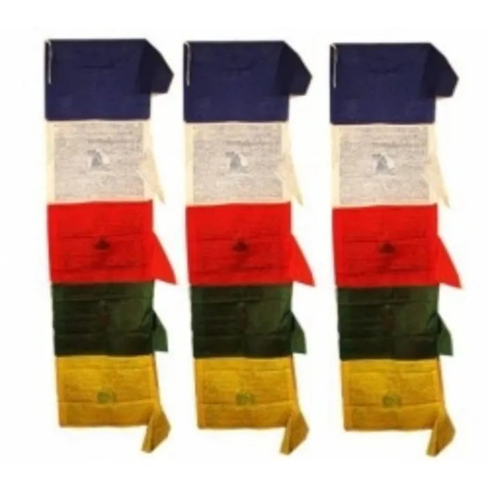 Verticale gebedsvlag kleuren mix klein