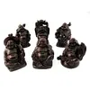 Boeddha setje rood inhoud 6 stuks klein