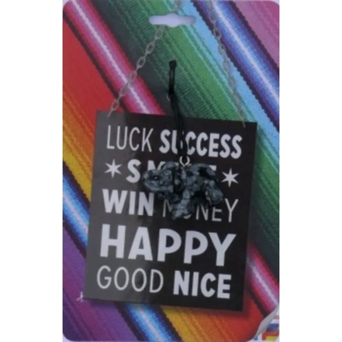 Olifant Sneeuwvlok Obsidiaan hanger