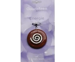 Donut Goudsteen spiraalhanger