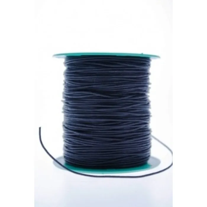 Waxkoord 1 mm zwart