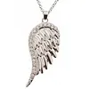 Engel vleugel zilverkleurig aan ketting