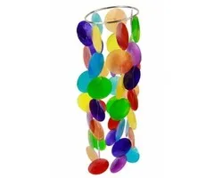 Chakra windmobiel multi kleuren klein