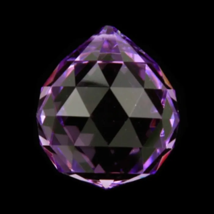 Regenboogkristal bol violet 5 cm