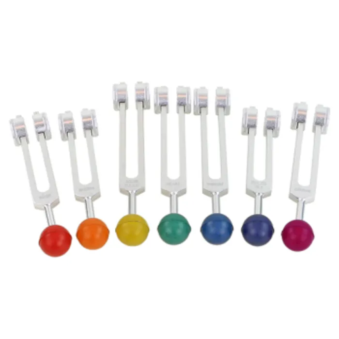 Set van 7 chakra stemvorken