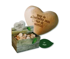 Houten hart voor de allerliefste papa