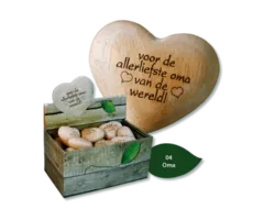 Houten hart voor de allerliefste oma