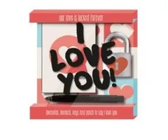 I Love you Liefdesslot met boekje en stiftje