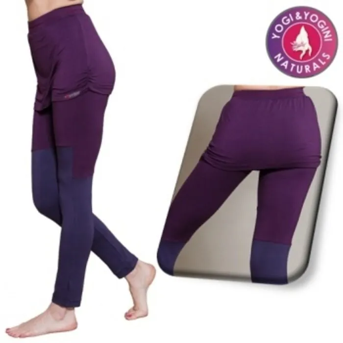 Yoga legging rok paars M-L