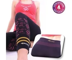 Yoga broek Hatha asana capri naadloos zwart M-L