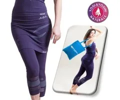 Yoga broek lotus capri rok naadloos paars S-M