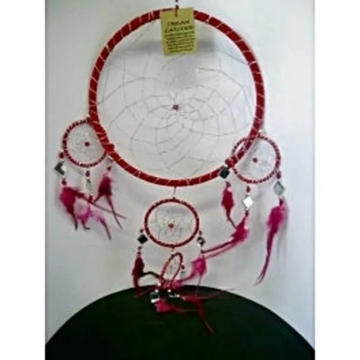 Dromenvanger met spiegeltjes rood