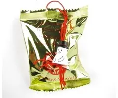 Gelukskoekje met een sneeuwpop