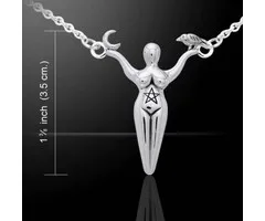 Godin pentagram maan vogel