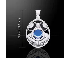 Keltische maangodin zilver