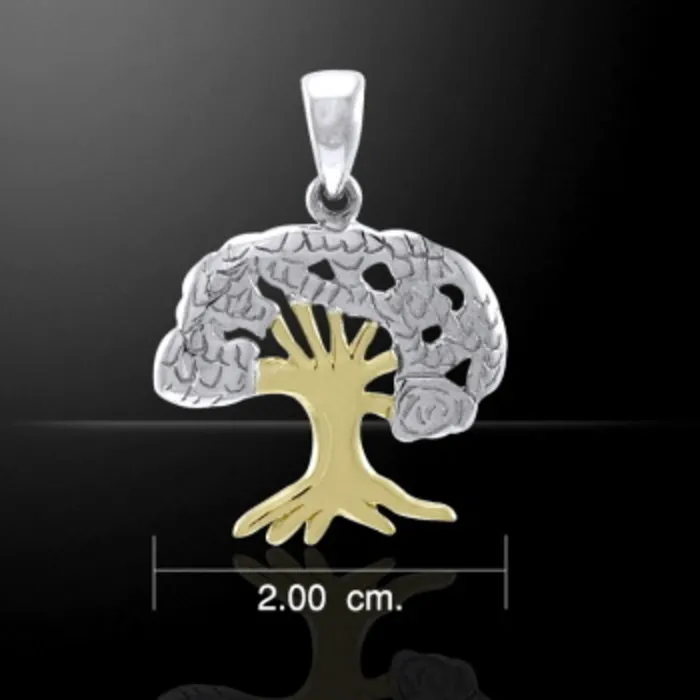 Goudboompje levensboom - 925 sterling zilver