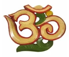 Ohm symbool van hout geel