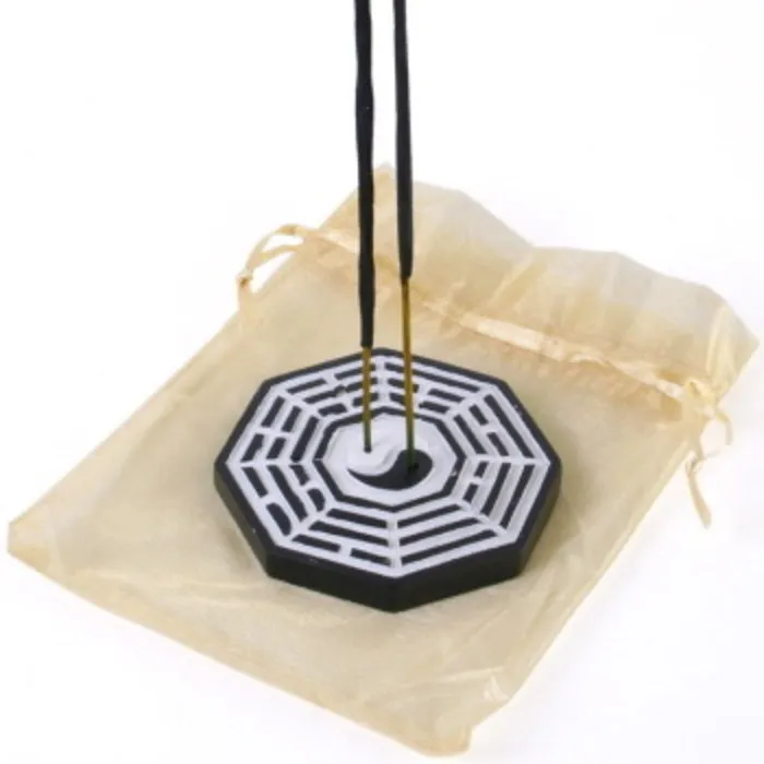 Wierookhouder met yin yang symbool