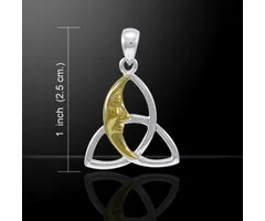 Triquetra met halve maan hanger