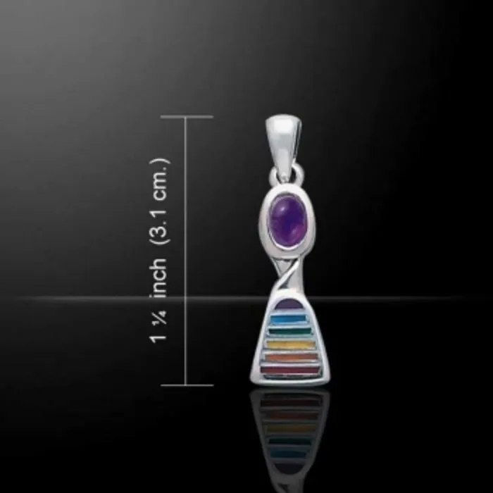 Regenboog Amethist hanger