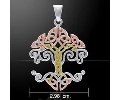 Levensboom keltisch goud zilver