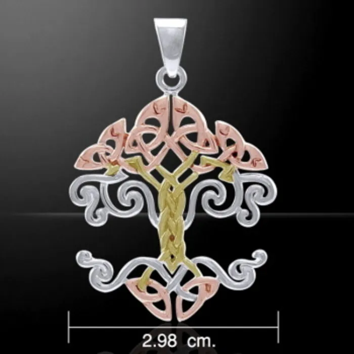 Levensboom keltisch goud zilver