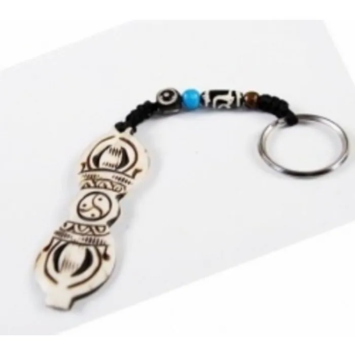 Sleutelhanger Dorje - antiek wit