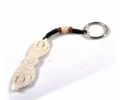 Sleutelhanger Dorje - wit