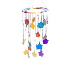 Windmobiel chakra met capiz schelp