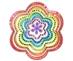 Spiegelende mobiel Mandala flower