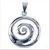 Zilver hanger spiraal 24 mm