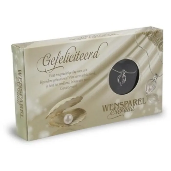 Wensparel sieraad gefeliciteerd