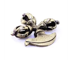 Dubbele Dorje met kartari messing