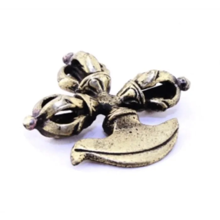 Dubbele Dorje met kartari messing