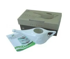 Neti pot keramiek met 25 gram Himalaya zout