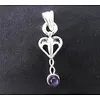 Hanger engel met amethyst steentje