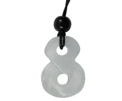 Infinity hanger edelsteen Bergkristal