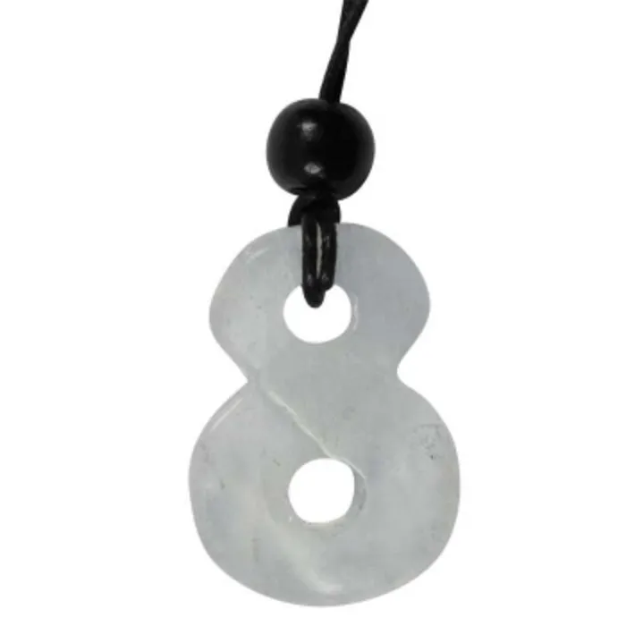 Infinity hanger edelsteen Bergkristal