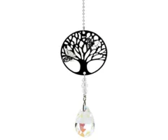 Kristal met Tree of Life – Regenboogkristal met Vlinders