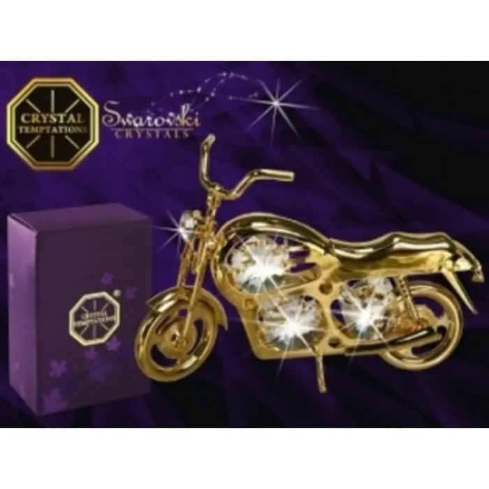 Motorfiets met Swarovski kristallen