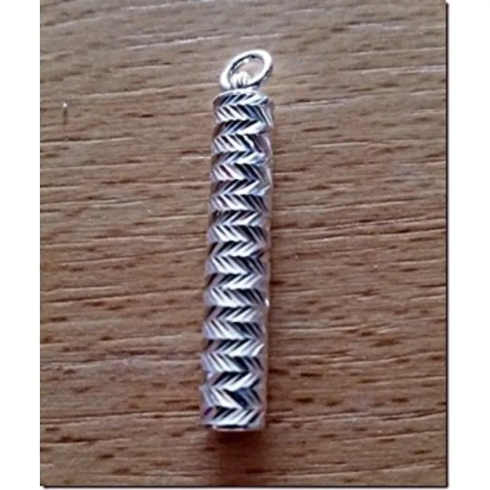 Gedenksieraad koker zilver