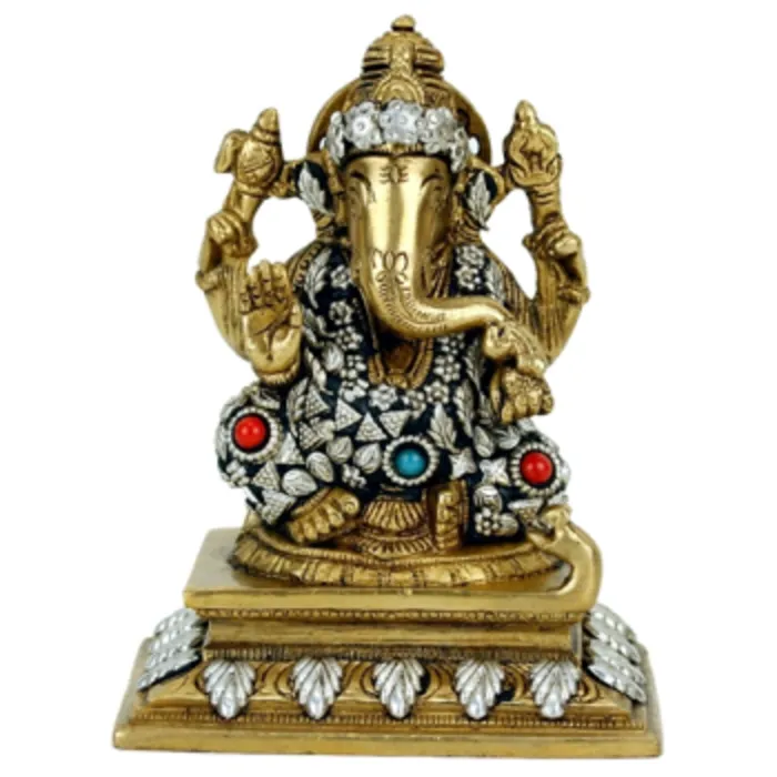 Ganesha beeld messing