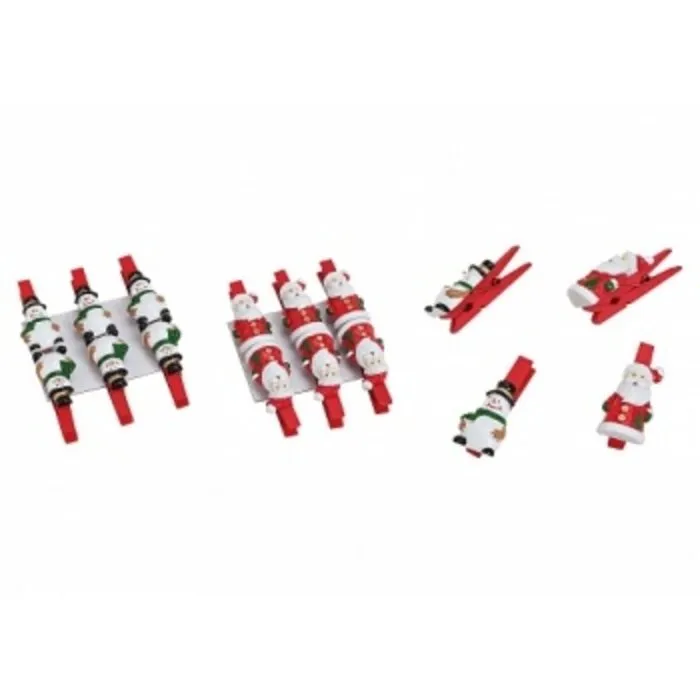 6 Kerstknijper kerstman