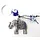 Boze oog sleutelhanger olifant