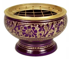 Wierookbrander messing paars