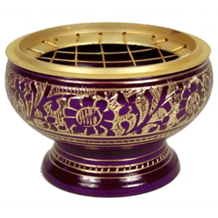 Wierookbrander messing paars